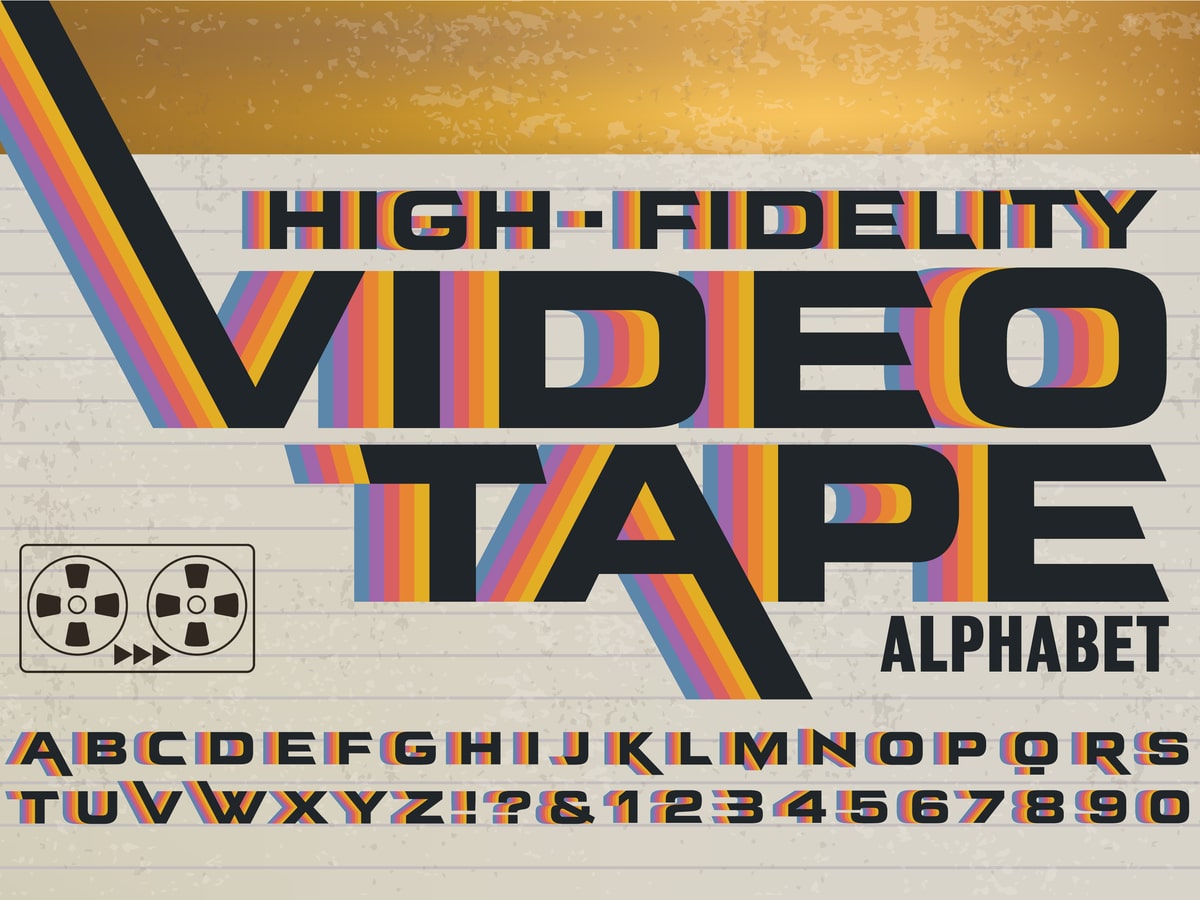 video typography